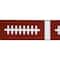 2.5" x 6.6yd. Football Wired Faux Linen Ribbon by Celebrate It™ Tailgate